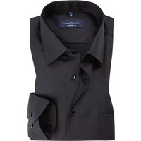 CasaModa Herren Hemd schwarz Baumwolle von casamoda