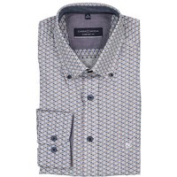 CasaModa Herren Hemd blau gemustert Comfort Fit von casamoda