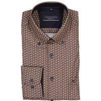 CasaModa Herren Hemd braun Baumwolle von casamoda