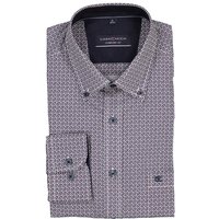 CasaModa Herren Hemd blau gemustert Comfort Fit von casamoda
