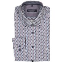 CasaModa Herren Hemd blau gemustert Comfort Fit von casamoda