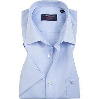 CasaModa Herren Kurzarmhemd blau Chambray von casamoda