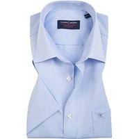 CasaModa Herren Kurzarmhemd blau Chambray von casamoda