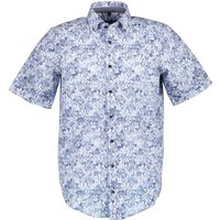 CasaModa Herren Kurzarmhemd blau gemustert von casamoda