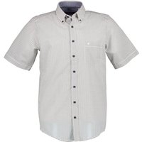 CasaModa Herren Kurzarmhemd grün gemustert von casamoda