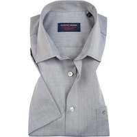 CasaModa Herren Kurzarmhemd grau meliert Comfort Fit von casamoda