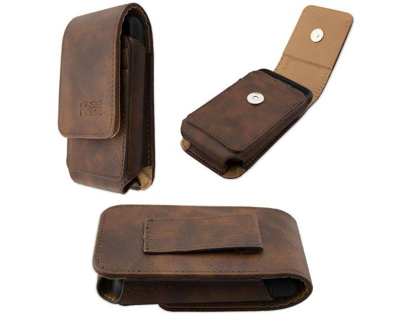 caseroxx Blutzuckermessgerät Ledertasche mit Gürtelschlaufe für Dexcom G6 Receiver von caseroxx
