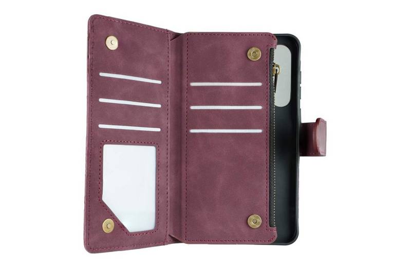 caseroxx Handytasche Handy-Portemonnaie für Samsung Galaxy A55 5G (Einzelartikel, 1-tlg., Handy-Portemonnaie), Kreditkartenfächer (siehe Bilder) von caseroxx