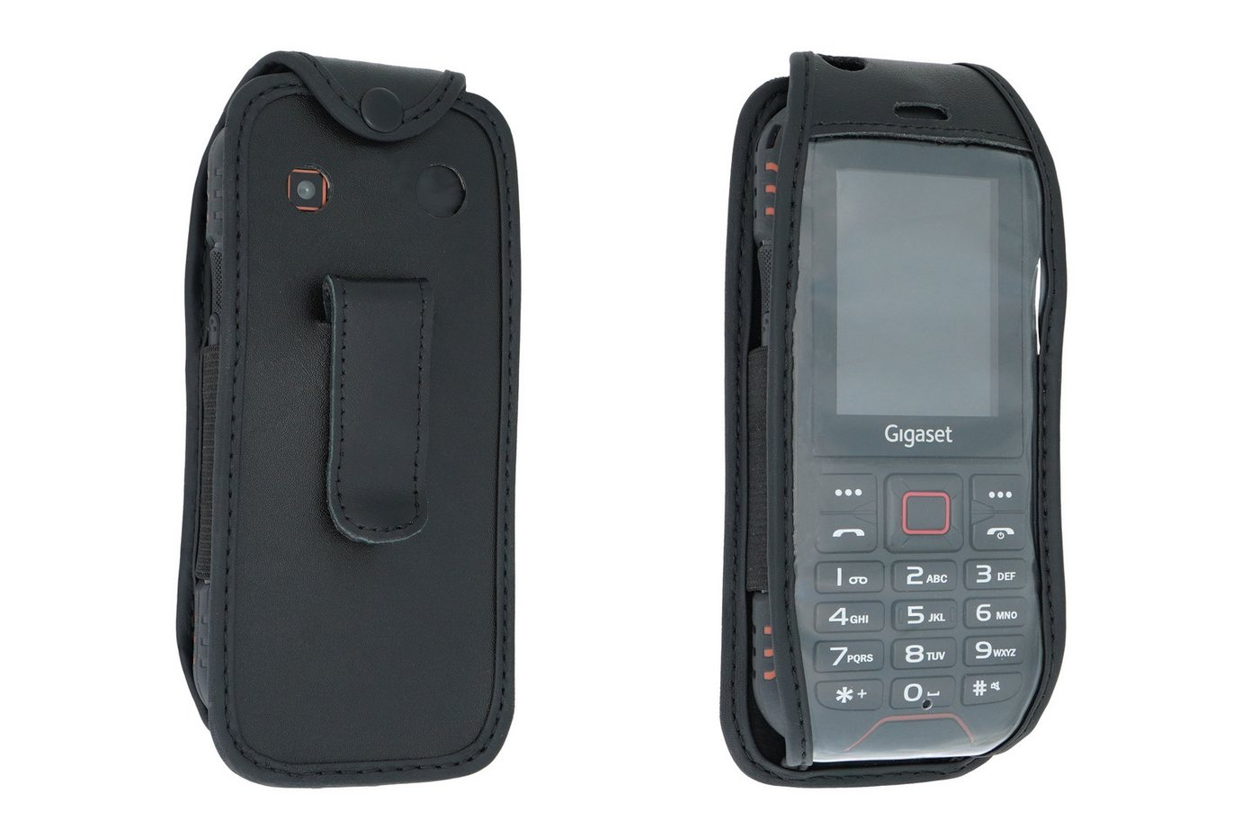 caseroxx Handytasche caseroxx Handytasche mit Gürtelclip für Gigaset GLX8, schwarz (Einzelartikel, 1-tlg., Ledertasche mit Gürtelclip) von caseroxx