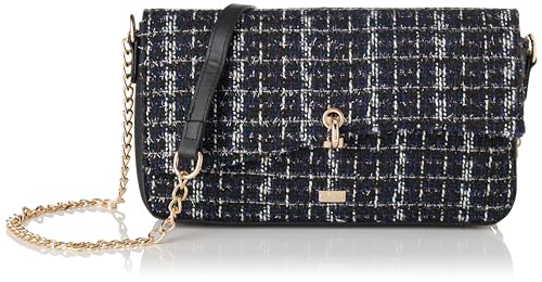 caspio Women's Abendtasche Damen Clutch, SCHWARZ von caspio