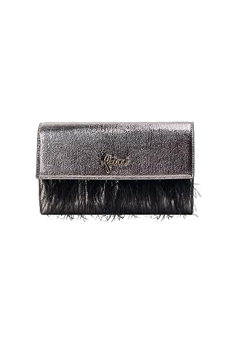 caspio Women's Clutch/Abendtasche, GRAU METALLISCH von caspio