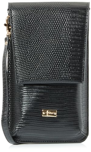 caspio Women's Crossbody Mini-Bag Crossover-Body-Tasche, Schwarz von caspio