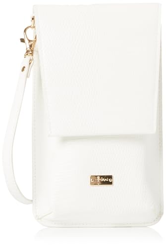 caspio Women's Crossbody Mini-Bag Crossover-Body-Tasche, Weiss von caspio