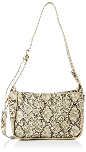 caspio Women's Damen Schultertasche, Beige Mehrfarbig von caspio