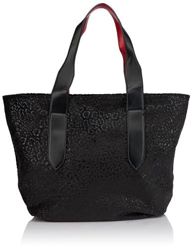 caspio Women's Handtasche Damen Shopper, SCHWARZ von caspio