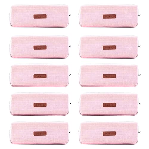 casstaly 10-Teilige Schüler-Bleistifttasche, Wickeltasche, Kosmetiktasche, Geeignet für Jugendschulen, Rosa casstaly 10-Teilige Schüler-Bleistifttasche, Wickeltasche, Kosmetiktasche, Geeignet für Jugendschulen, Rosa von casstaly