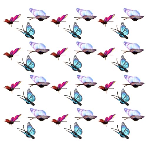 casstaly 40 Stück dekorative Schmetterlings-Reißzwecken – dekorative Reißzwecken für Wandzwecke, bunt, langlebig, einfach zu installieren und zu verwenden von casstaly