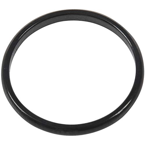 casstaly Herrenring, Damenring, Edelstahl, 2 mm, Schwarz - 54 von casstaly