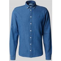 Casual Friday Freizeithemd mit Knopfleiste Modell 'HAMILTON' in Blau, Größe L von casual friday