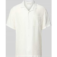 Casual Friday Regular Fit Freizeithemd in Crinkle-Optik Modell 'DANIEL' in Offwhite, Größe XXL von casual friday