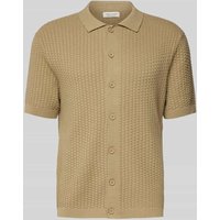 Casual Friday Regular Fit Freizeithemd mit Polokragen Modell 'CONNER' in Hellbraun, Größe XXL von casual friday