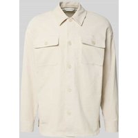 Casual Friday Regular Fit Hemdjacke aus Cord Modell 'MYLES' in Offwhite, Größe XXL von casual friday
