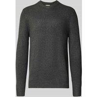 Casual Friday Regular Fit Strickpullover mit Rundhalsausschnitt Modell 'Heine' in Dunkelgrau, Größe S von casual friday