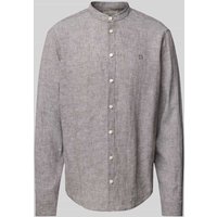 Casual Friday Slim Fit Freizeithemd aus Leinen Modell 'Anton' in Dunkelbraun, Größe XXL von casual friday