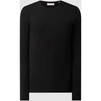 Casual Friday Slim Fit Longsleeve mit Stretch-Anteil Modell 'Theo' in Anthrazit, Größe L von casual friday