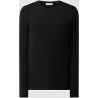 Casual Friday Slim Fit Longsleeve mit Stretch-Anteil Modell 'Theo' in Anthrazit, Größe XL von casual friday