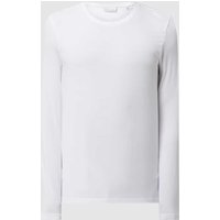 Casual Friday Slim Fit Longsleeve mit Stretch-Anteil Modell 'Theo' in Weiss, Größe L von casual friday