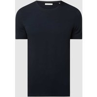 Casual Friday Slim Fit T-Shirt mit Stretch-Anteil Modell 'David' in Marine, Größe S von casual friday