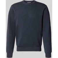Casual Friday Strickpullover mit Rundhalsausschnitt Modell 'THEO' in Dunkelblau, Größe XXL von casual friday