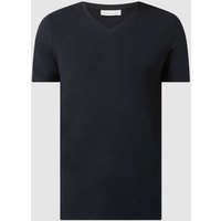 Casual Friday T-Shirt mit Stretch-Anteil Modell 'Lincoln' in Marine, Größe L von casual friday