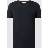 Casual Friday T-Shirt mit Stretch-Anteil Modell 'Lincoln' in Marine, Größe S von casual friday