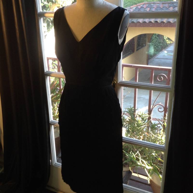 Cocktailkleid Schwarz Fringe von casuconsulto