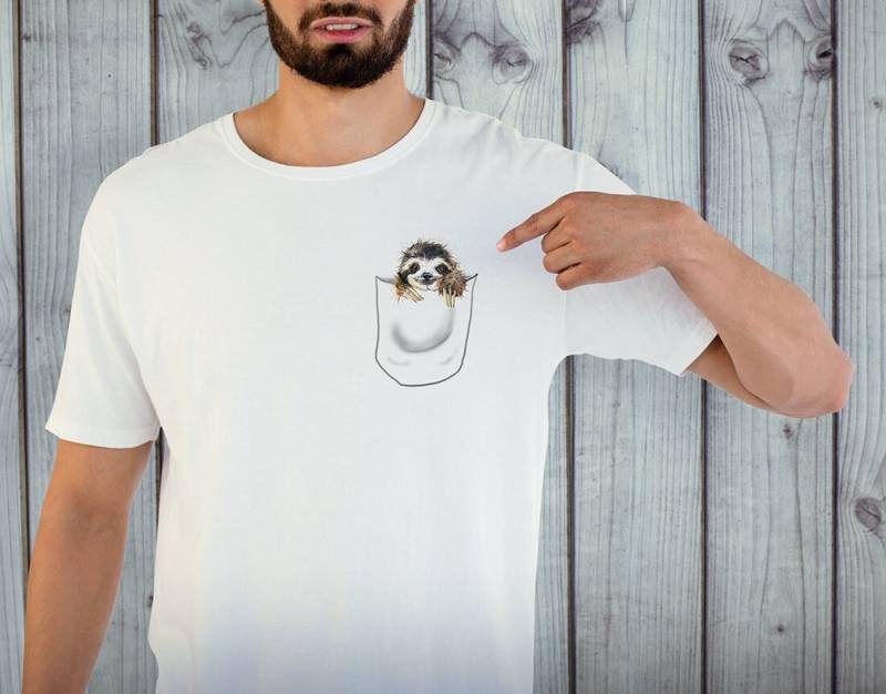 Faultier in Meinem T-Shirt Lustige Drei Toed Sloth Geschenk Mit Tasche Allen Größen von catbatart