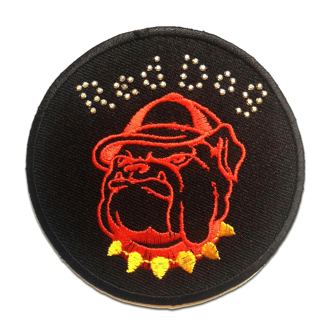 Aufnäher/Bügelbild - Angry Bulldog Rot 8.2 X 8.4 cm Applikationen Patch Aufnäher/Bügelbild - Angry Bulldog Rot 8.2 X 8.4 cm Applikationen Patch von catchthepatch