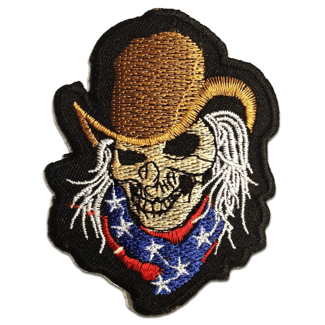 Aufnäher/Bügelbild - Cowboy Totenkopf Biker Braun 6.9 X 8.5 cm Patches Aufnäher/Bügelbild - Cowboy Totenkopf Biker Braun 6.9 X 8.5 cm Patches von catchthepatch