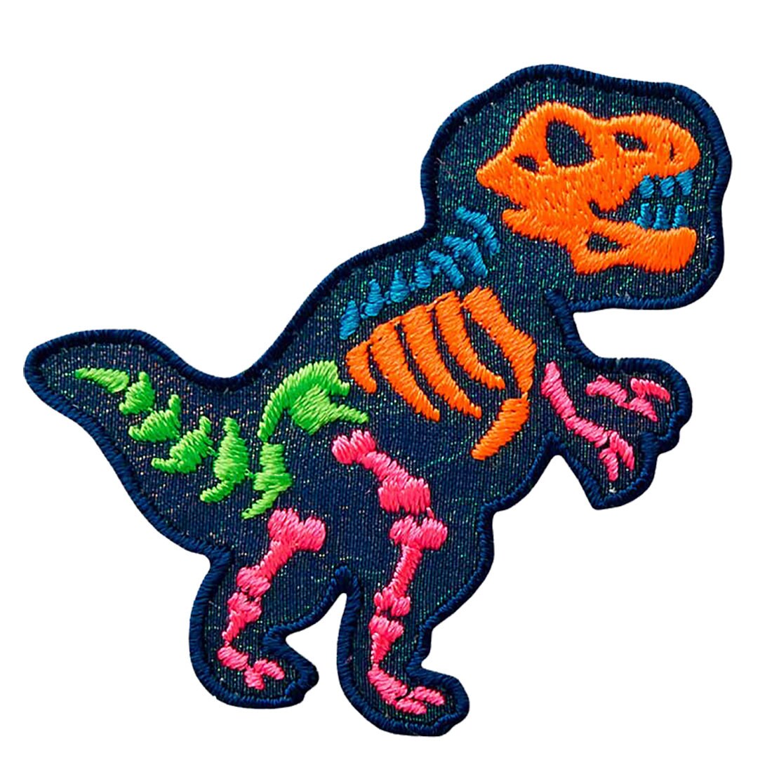 Aufnäher/Bügelbild - Dinosaurier Dino T-Rex Tier Bunt 6x5, 5cm Patches Aufbügeln von catchthepatch