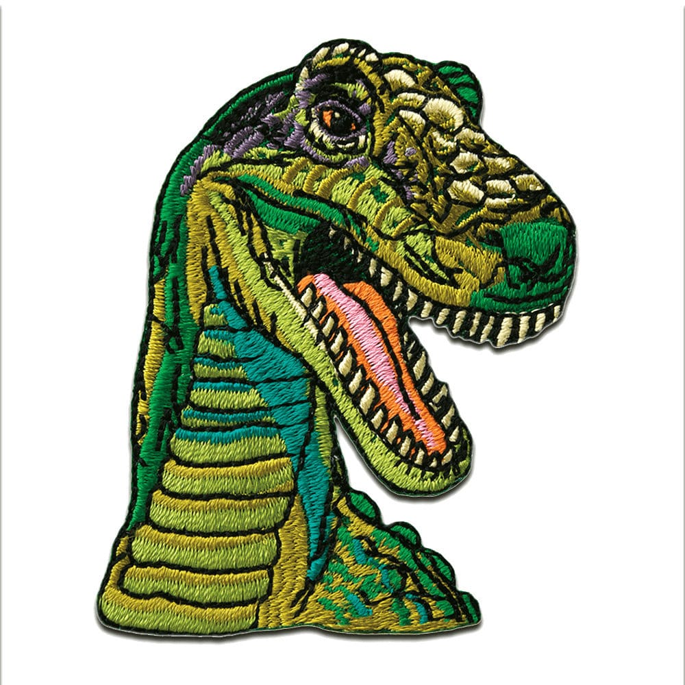 Aufnäher/Bügelbild - Dinosaurier T-Rex Grün 6, 9x5cm Patches Aufbügeln Aufnäher/Bügelbild - Dinosaurier T-Rex Grün 6, 9x5cm Patches Aufbügeln von catchthepatch