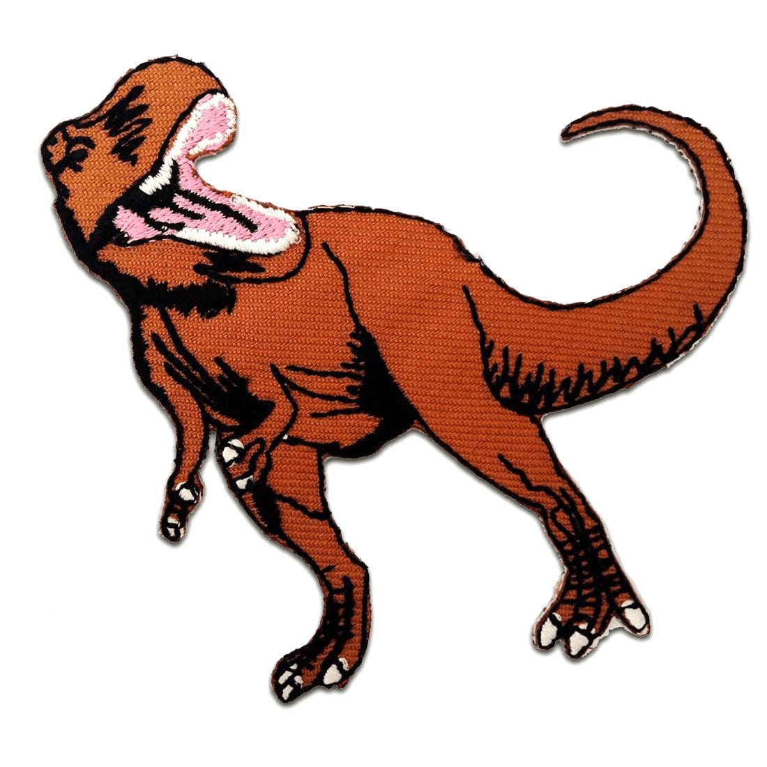 Aufnäher/Bügelbild - Dinosaurier Tier Braun 8, 5 X 8 cm Patches Aufbügeln von catchthepatch