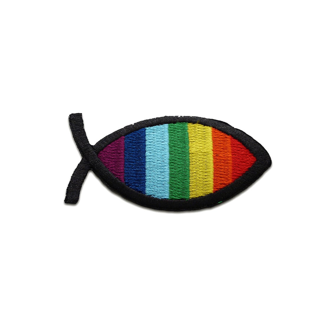 Aufnäher/Bügelbild - Fisch Christliches Symbol Bunt 7, 2x4, 1cm Patch Aufnäher/Bügelbild - Fisch Christliches Symbol Bunt 7, 2x4, 1cm Patch von catchthepatch