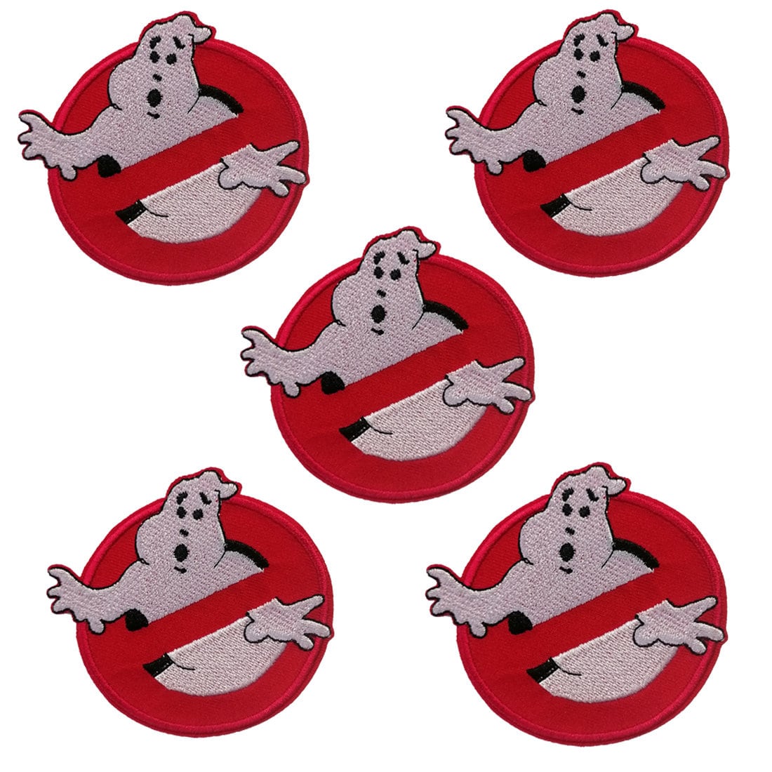 Aufnäher/Bügelbild - Ghostbuster Set 5 Stück Logo Kinder Patch von catchthepatch
