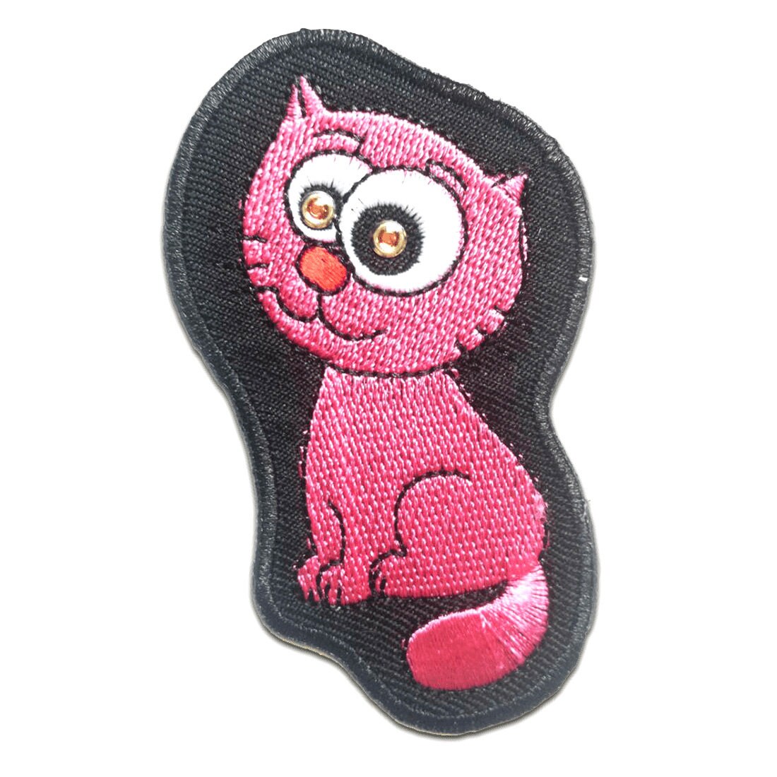 Aufnäher/Bügelbild - Katze Kinder Tier Pink 4.6 X 8 cm Patches Aufbügeln Aufnäher/Bügelbild - Katze Kinder Tier Pink 4.6 X 8 cm Patches Aufbügeln von catchthepatch