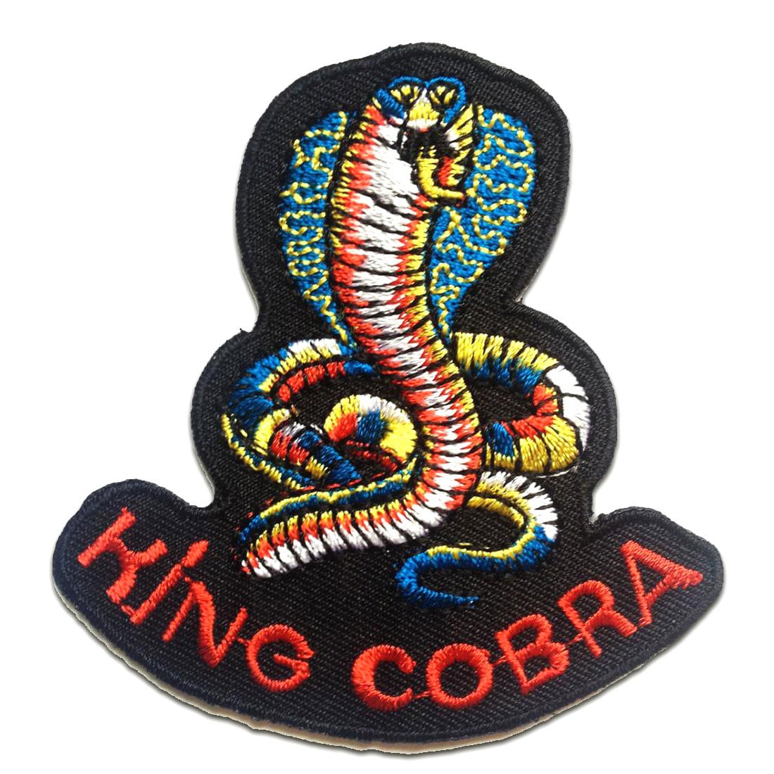 Aufnäher/Bügelbild - King Cobra Biker Bunt 7.8 X 7.9 cm Patch Aufbügeln Aufnäher/Bügelbild - King Cobra Biker Bunt 7.8 X 7.9 cm Patch Aufbügeln von catchthepatch