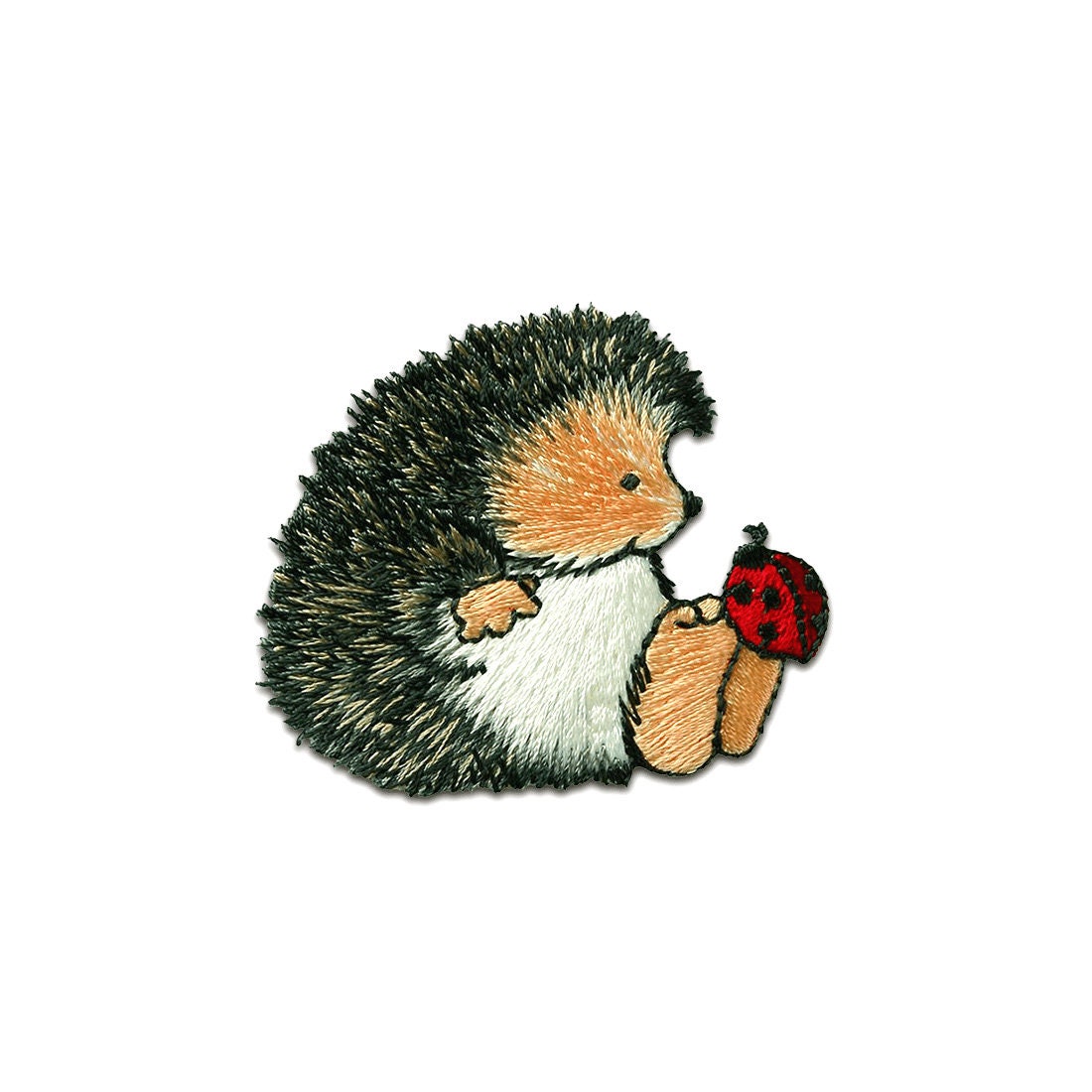 Aufnäher/Bügelbild - Margaret Sherry Igel Mit Käfer Tier Kinder Grau 4, 6x5, 5cm Patch Aufnäher/Bügelbild - Margaret Sherry Igel Mit Käfer Tier Kinder Grau 4, 6x5, 5cm Patch von catchthepatch