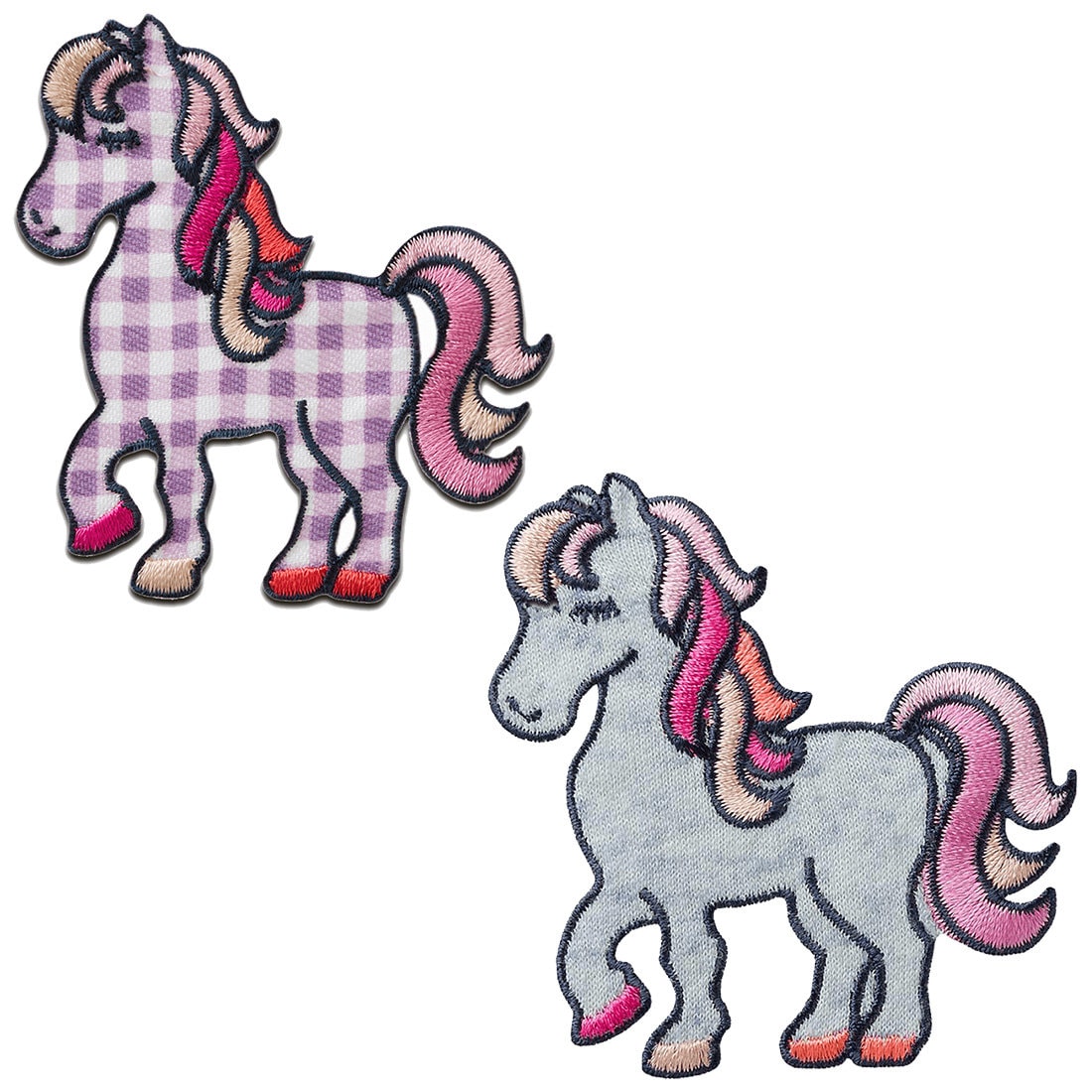 Aufnäher/Bügelbild - Pferd Pony Tier Mehrere Farben Auswählbar 7x6, 5cm Patches Aufbügeln von catchthepatch