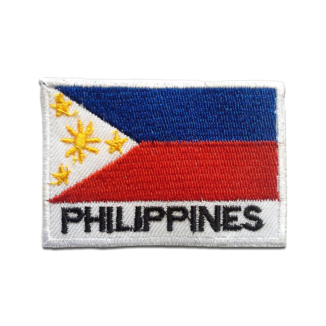 Aufnäher/Bügelbild - Phillipinen Flagge Fahne Weiß 5 X 7, 2 cm Patches Aufnäher/Bügelbild - Phillipinen Flagge Fahne Weiß 5 X 7, 2 cm Patches von catchthepatch