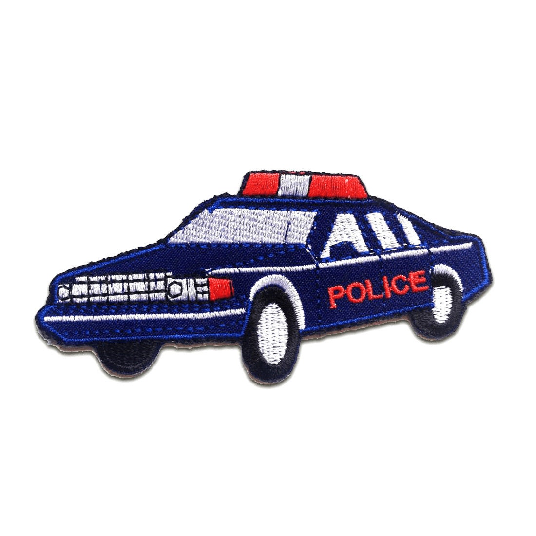 Aufnäher/Bügelbild - Polizeiauto Kinder Blau 10.6 X 5.0 cm Patch Flicken Aufnäher/Bügelbild - Polizeiauto Kinder Blau 10.6 X 5.0 cm Patch Flicken von catchthepatch